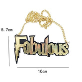 Fabulous Acrylic Statement Chain Necklace